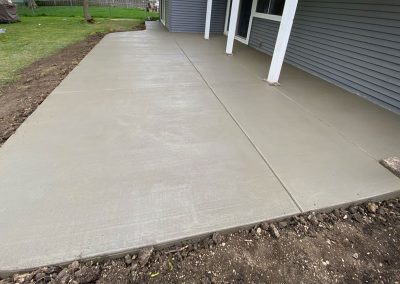 Broom Finished Concrete Patio